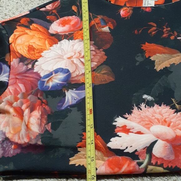 H&M US10 heavy thick floral crop top - Picture 4 of 5